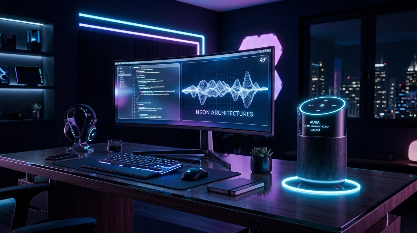 Futuristic Desk Setup